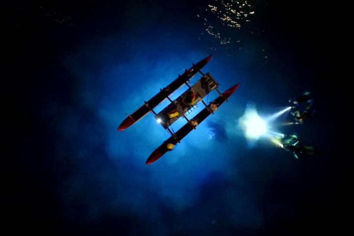 a plane flying in the sky